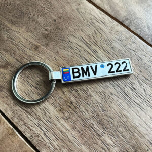 Lithuania Number Plate Keyring