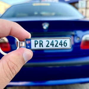 Norway Number Plate Keyring