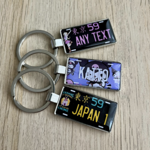 custom license plate keychain, personalized keyring, JDM keychain, JDM car gift