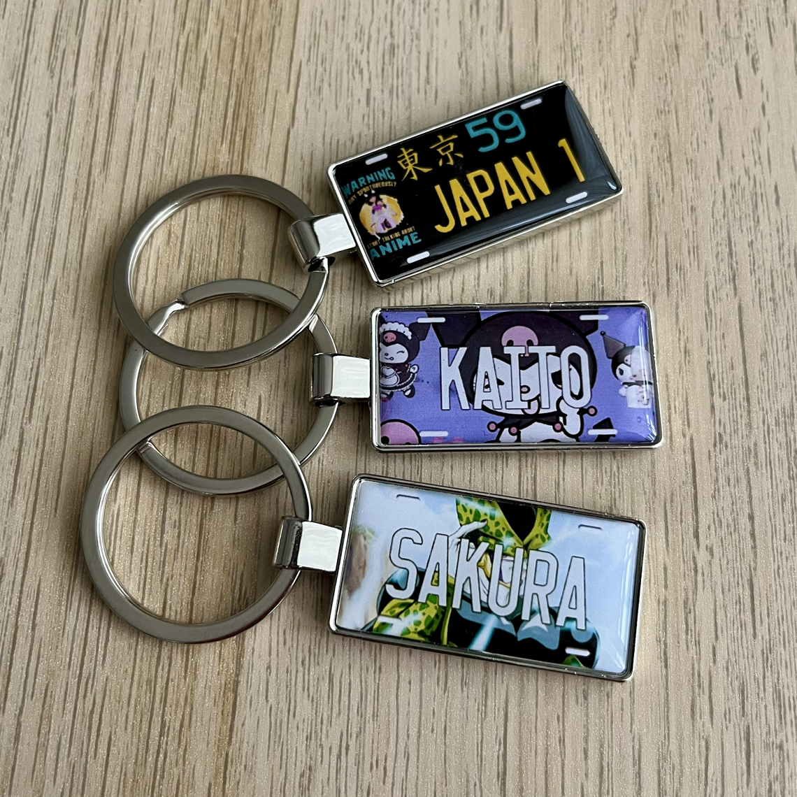 Japanese license plate keychain, Japan number plate keyring, Japanese keychain